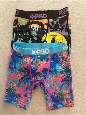 PSD Boys' 2 pair of Printed Boxer Briefs - SMALL, NWOT open package